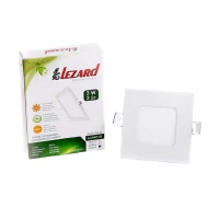 LED світильник вбудований квадратний Lezard 3W 6400K