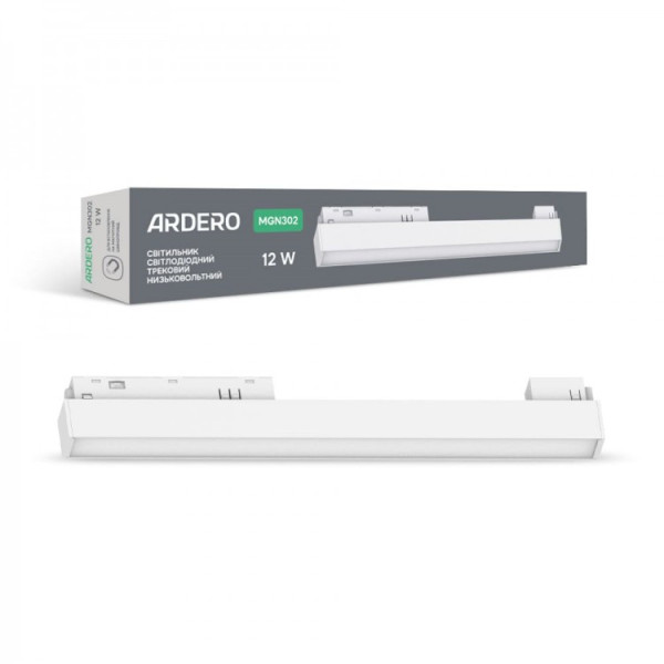 Светодиодный магнитный трековый светильник Ardero MGN302 12Вт 4000K белый