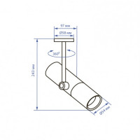 LED светильник Feron AL522-1 10W белый