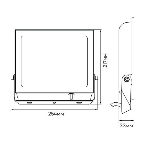 Світлодіодний прожектор Ardero LL-1100ARD 100W 9000Lm 6500K