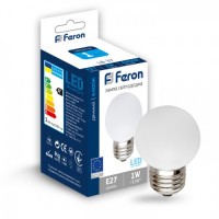 LED лампа Feron LB-37 1W E27 6400K