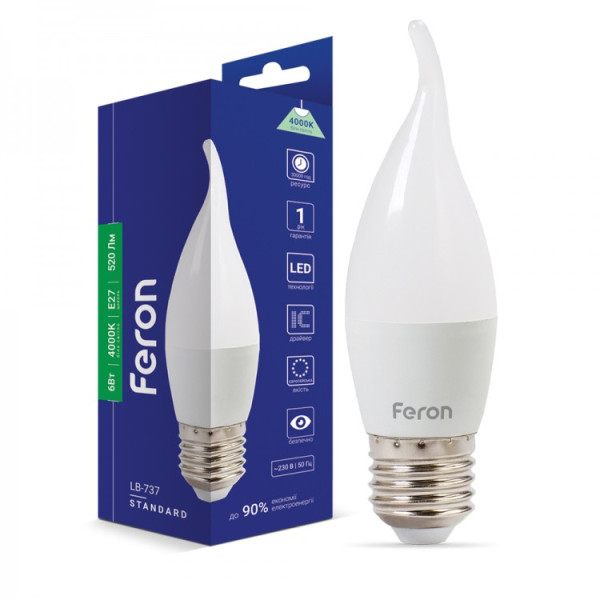 LED лампа Feron LB-737 6W E27 4000K