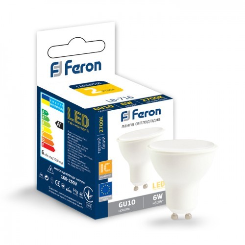 LED лампа Feron LB-716 6W GU10 2700K