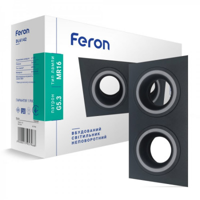 Встраиваемый светильник Feron DL6142 черный