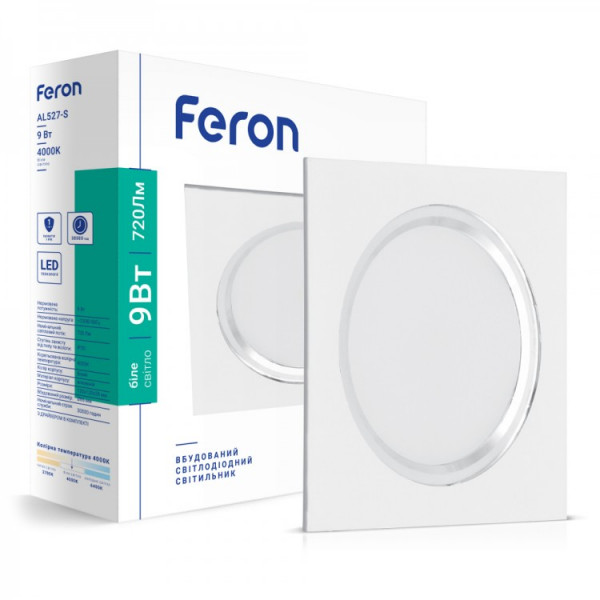 LED светильник Feron AL527-S 9W 4000K