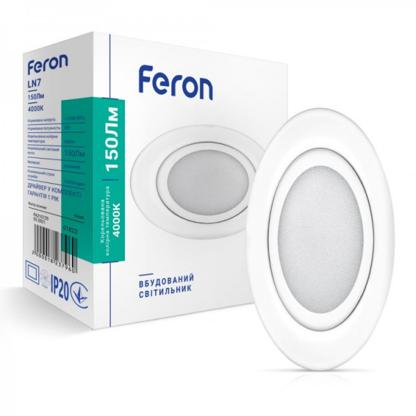 LED светильник Feron LN7 3W белый