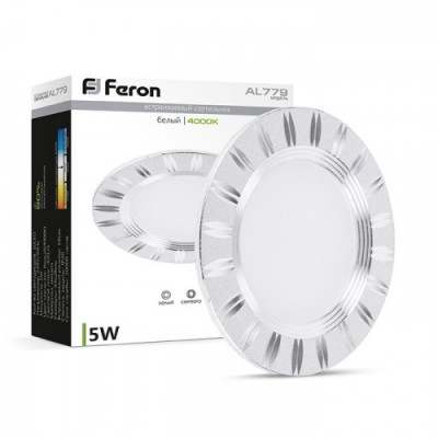 LED светильник Feron AL779 5W серебро
