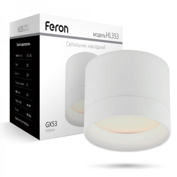 Накладной светильник Feron HL353 белый