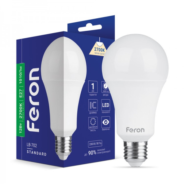 LED лампа Feron LB-702 12W E27 2700K